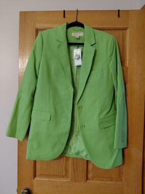 NWT Michael Kors Apple Green Blazer